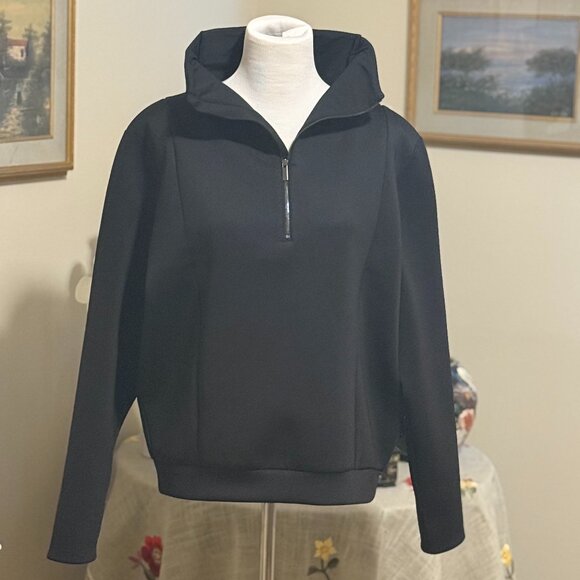 NEVER WORN Aday Home Stretch Pullover Black Sz. Large - Picture 1 of 5